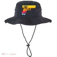 Tropical Gun Lover Firearm Beach Cute Hawaiian Gift Aloha Bucket Hat thumb 0