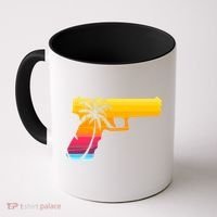 Tropical Gun Lover Firearm Beach Cute Hawaiian Gift Aloha Coffee Mug thumb 0