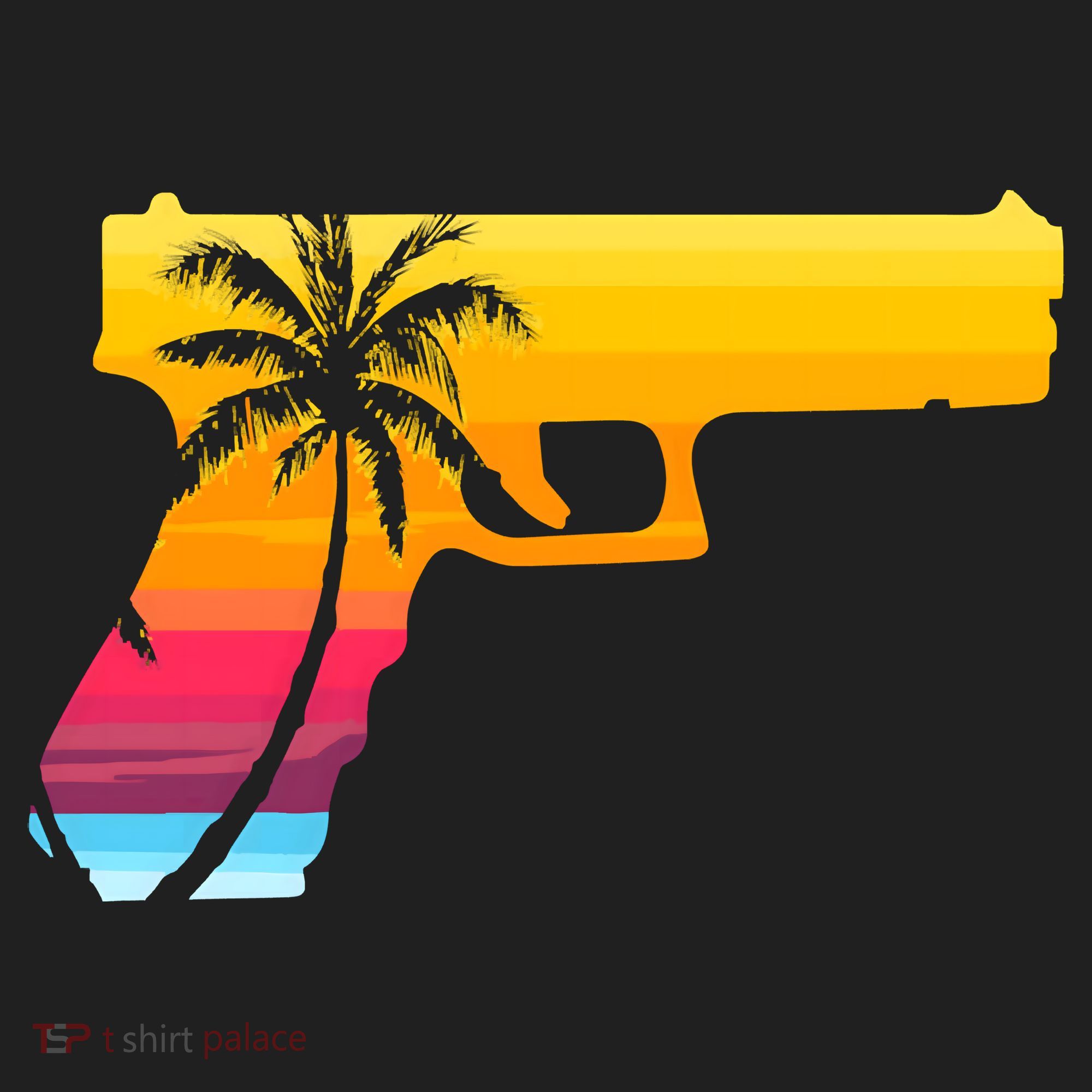 Tropical Gun Lover Firearm Beach Cute Hawaiian Gift Aloha Beanie