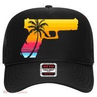 Tropical Gun Lover Firearm Beach Cute Hawaiian Gift Aloha Hat thumb 0