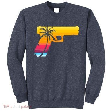 Tropical Gun Lover Firearm Beach Cute Hawaiian Gift Aloha Sweatshirt
