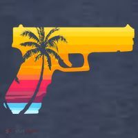 Tropical Gun Lover Firearm Beach Cute Hawaiian Gift Aloha Sweatshirt thumb 3