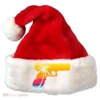 Tropical Gun Lover Firearm Beach Cute Hawaiian Gift Aloha Santa Hat thumb 0