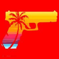 Tropical Gun Lover Firearm Beach Cute Hawaiian Gift Aloha Santa Hat thumb 1