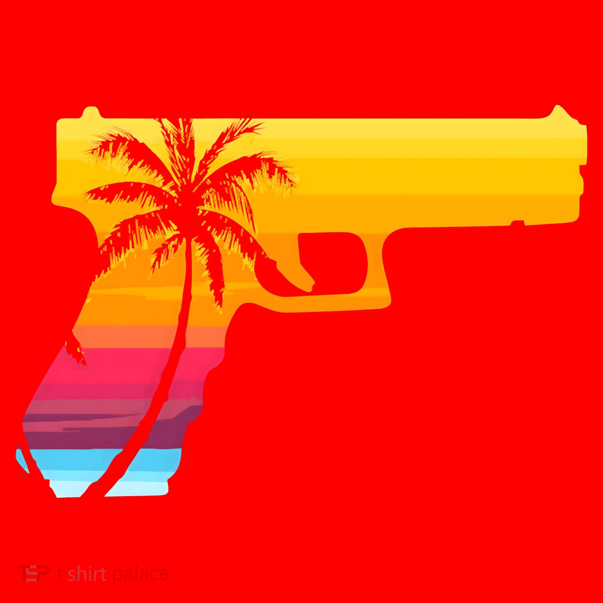 Tropical Gun Lover Firearm Beach Cute Hawaiian Gift Aloha Santa Hat
