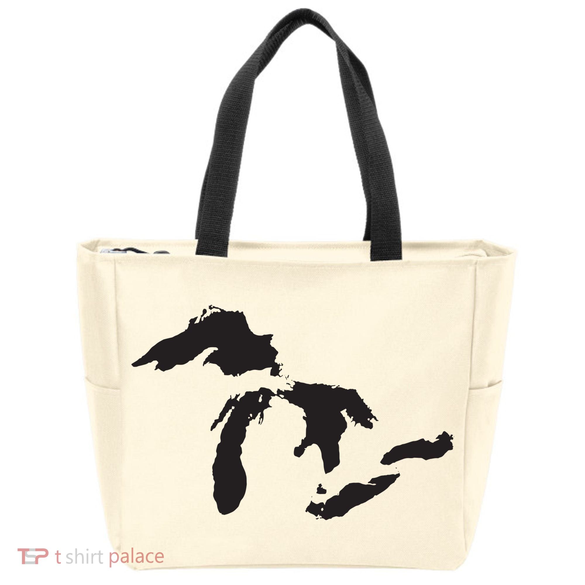 The Great Lakes Detroit Michigan T Tote Bag
