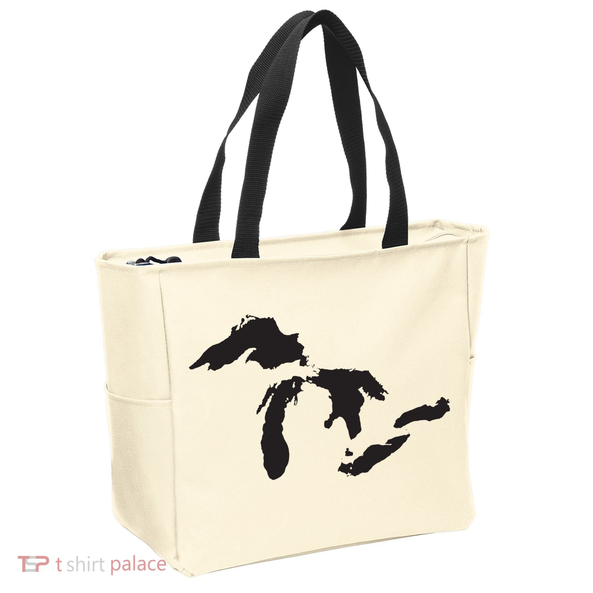 The Great Lakes Detroit Michigan T Tote Bag