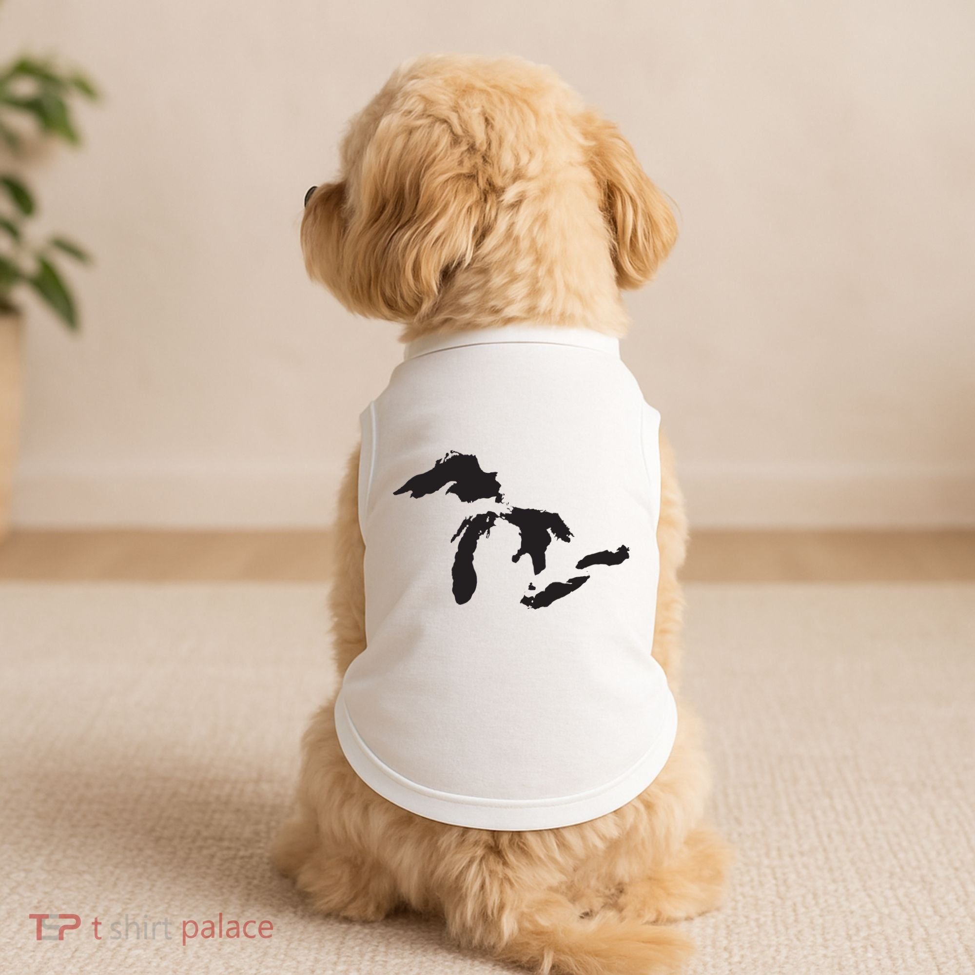The Great Lakes Detroit Michigan T Doggie Tank
