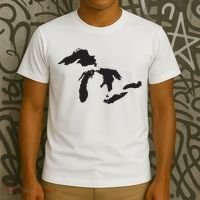 The Great Lakes Detroit Michigan T T-Shirt thumb 3