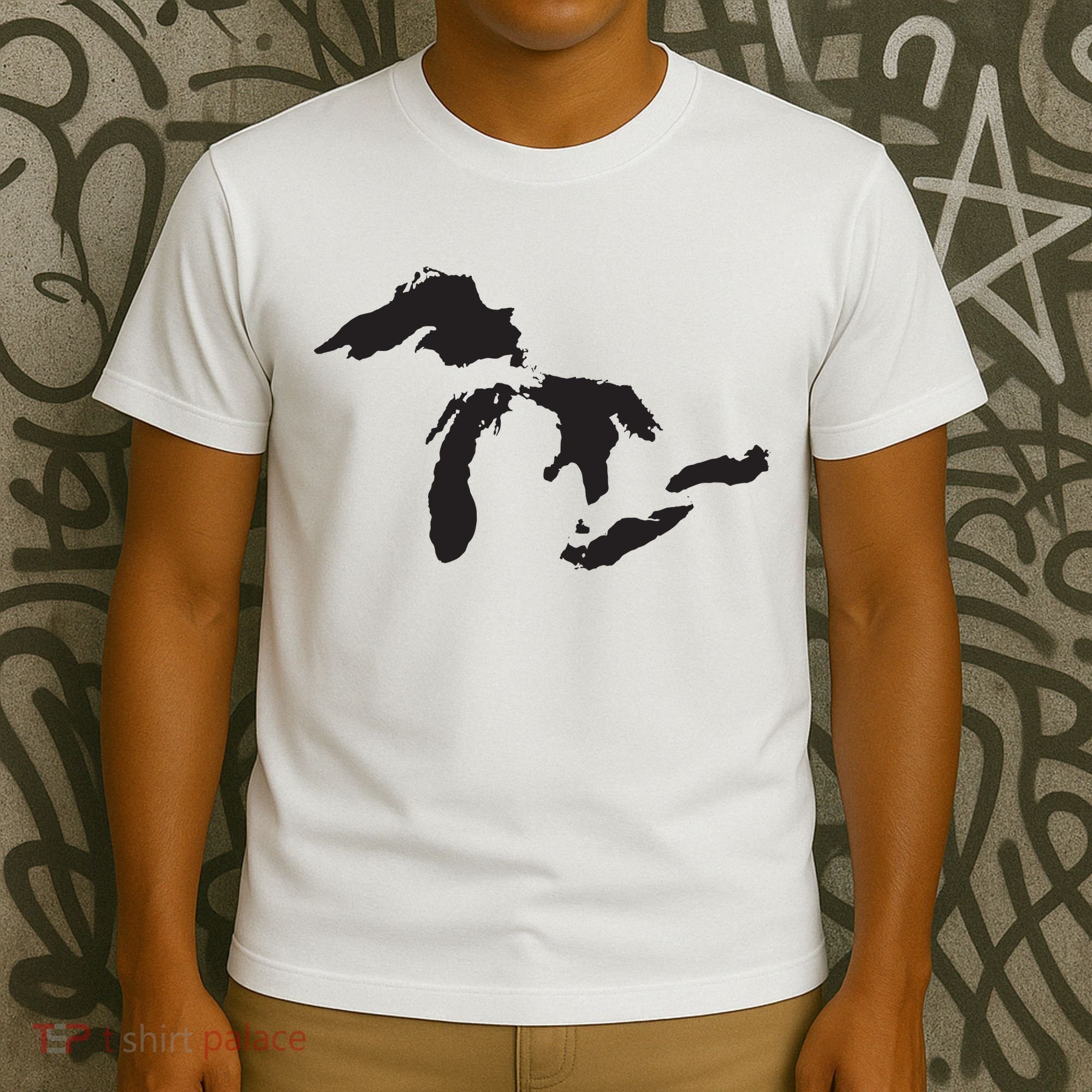 The Great Lakes Detroit Michigan T T-Shirt