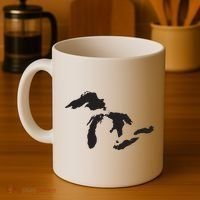 The Great Lakes Detroit Michigan T Coffee Mug thumb 4