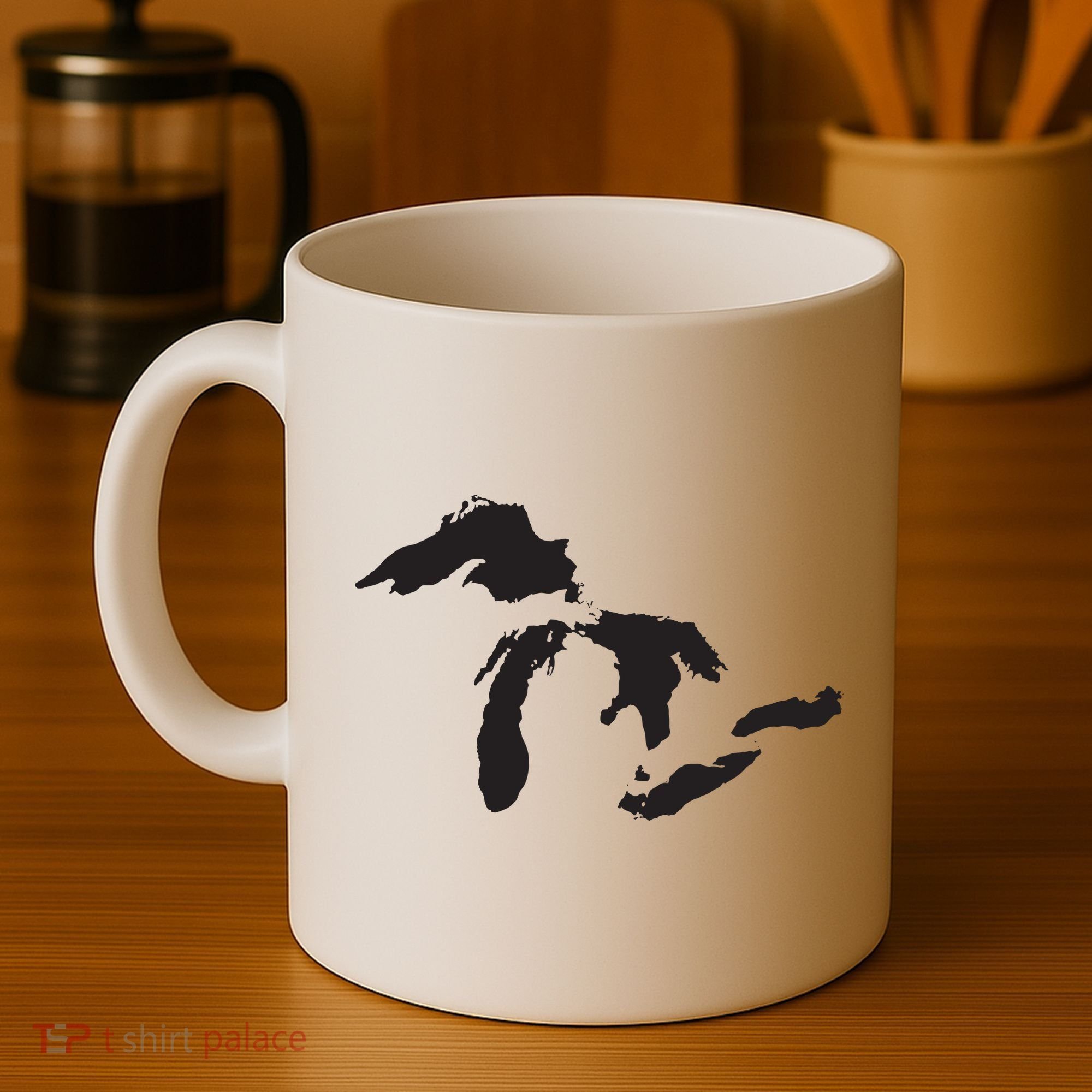 The Great Lakes Detroit Michigan T Coffee Mug