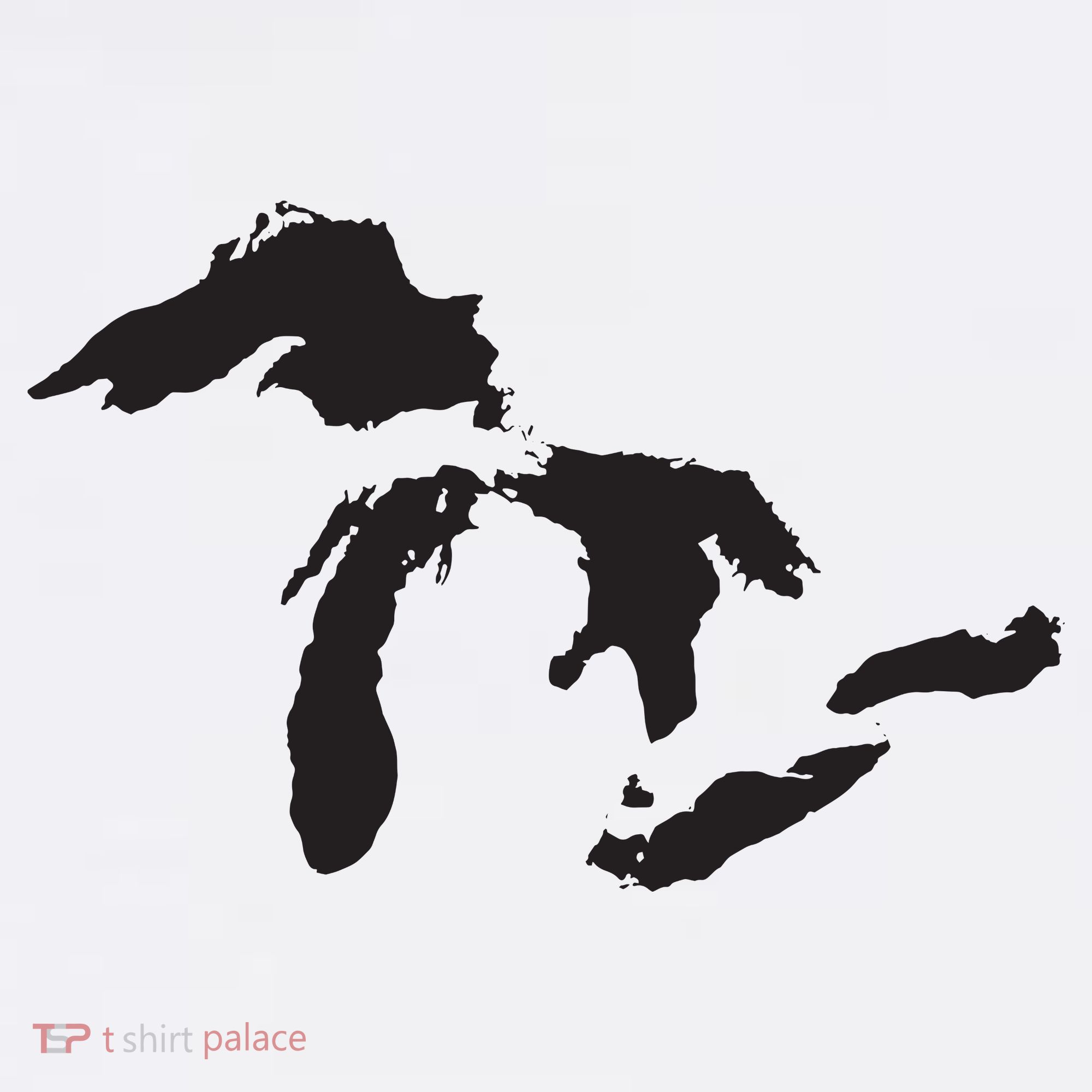 The Great Lakes Detroit Michigan T Women's Tank Top