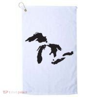 The Great Lakes Detroit Michigan T Golf Towel thumb 0