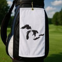 The Great Lakes Detroit Michigan T Golf Towel thumb 2