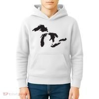 The Great Lakes Detroit Michigan T Kids Hoodie thumb 4