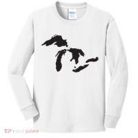 The Great Lakes Detroit Michigan T Kids Long Sleeve Shirt thumb 0