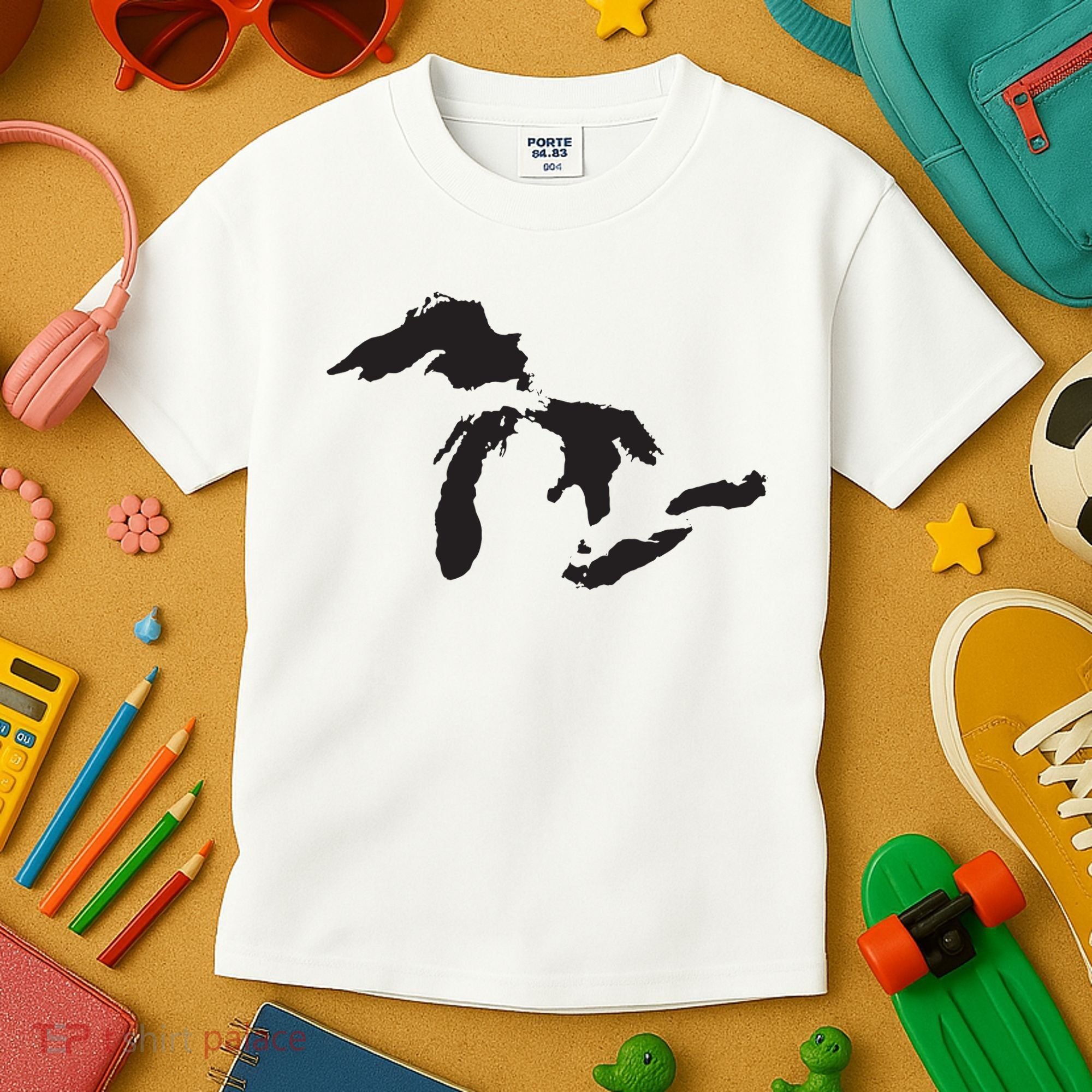 The Great Lakes Detroit Michigan T Kids T-Shirt