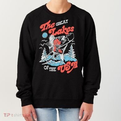 The Great Lakes Retro Inspired Graphic Women's Sweatshirt