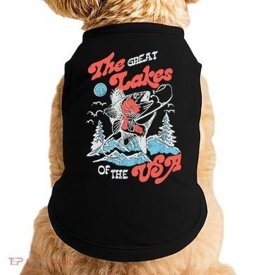 The Great Lakes Retro Inspired Graphic Doggie Tank