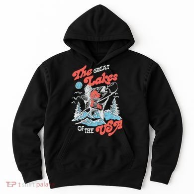 The Great Lakes Retro Inspired Graphic Hoodie