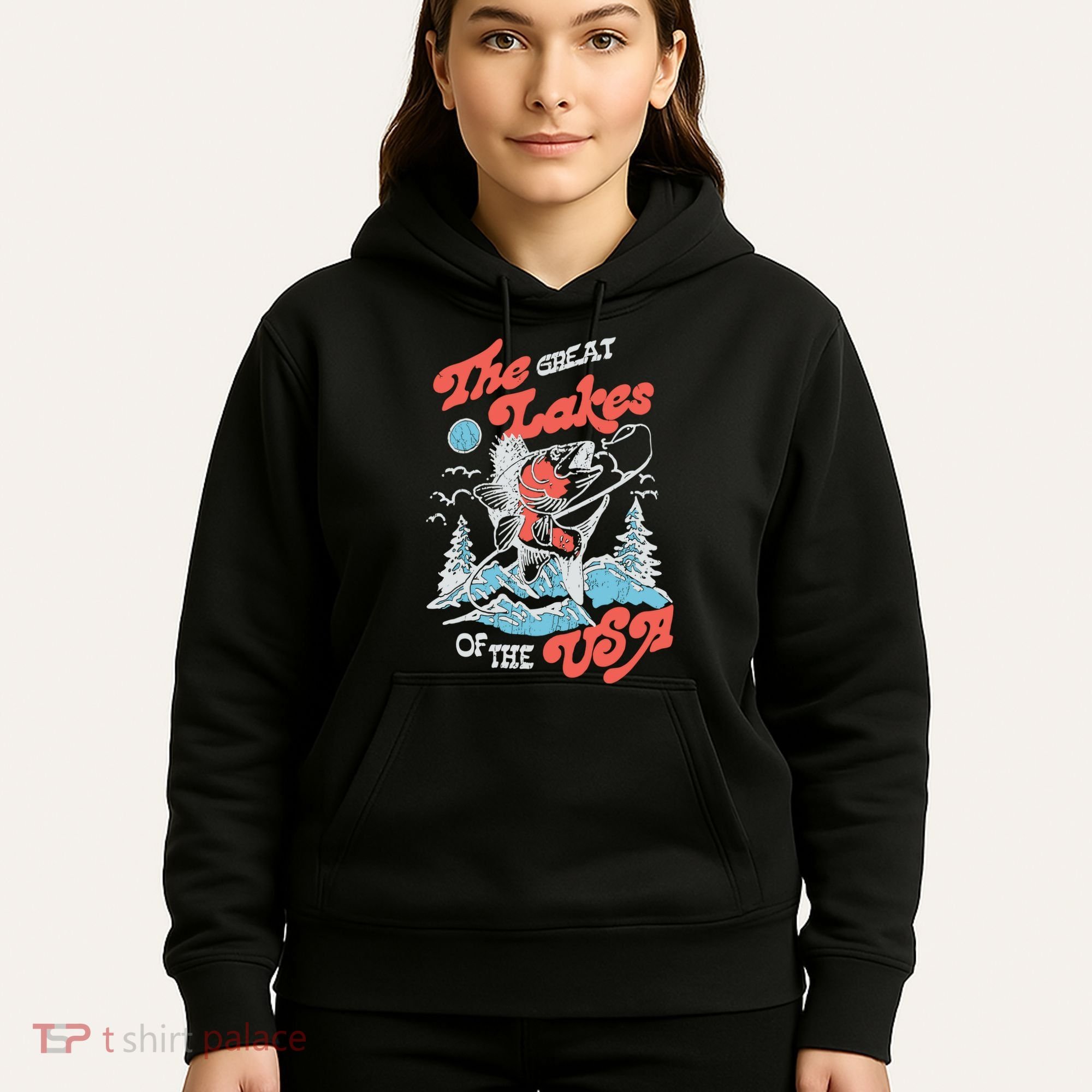 The Great Lakes Retro Inspired Graphic Hoodie