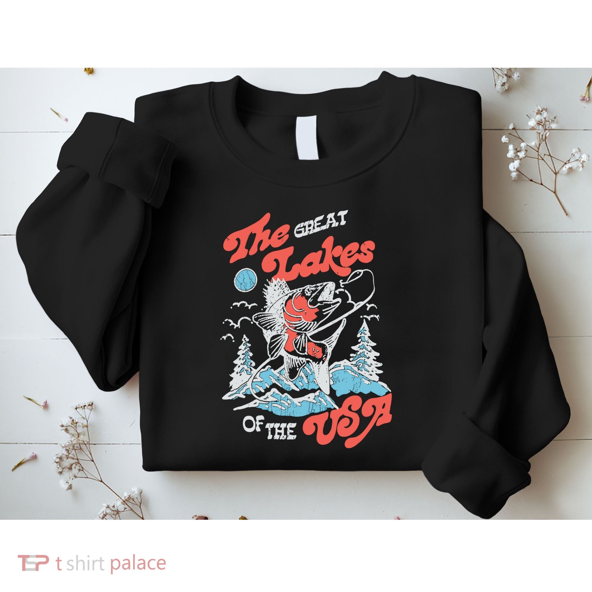 The Great Lakes Retro Inspired Graphic Sweatshirt