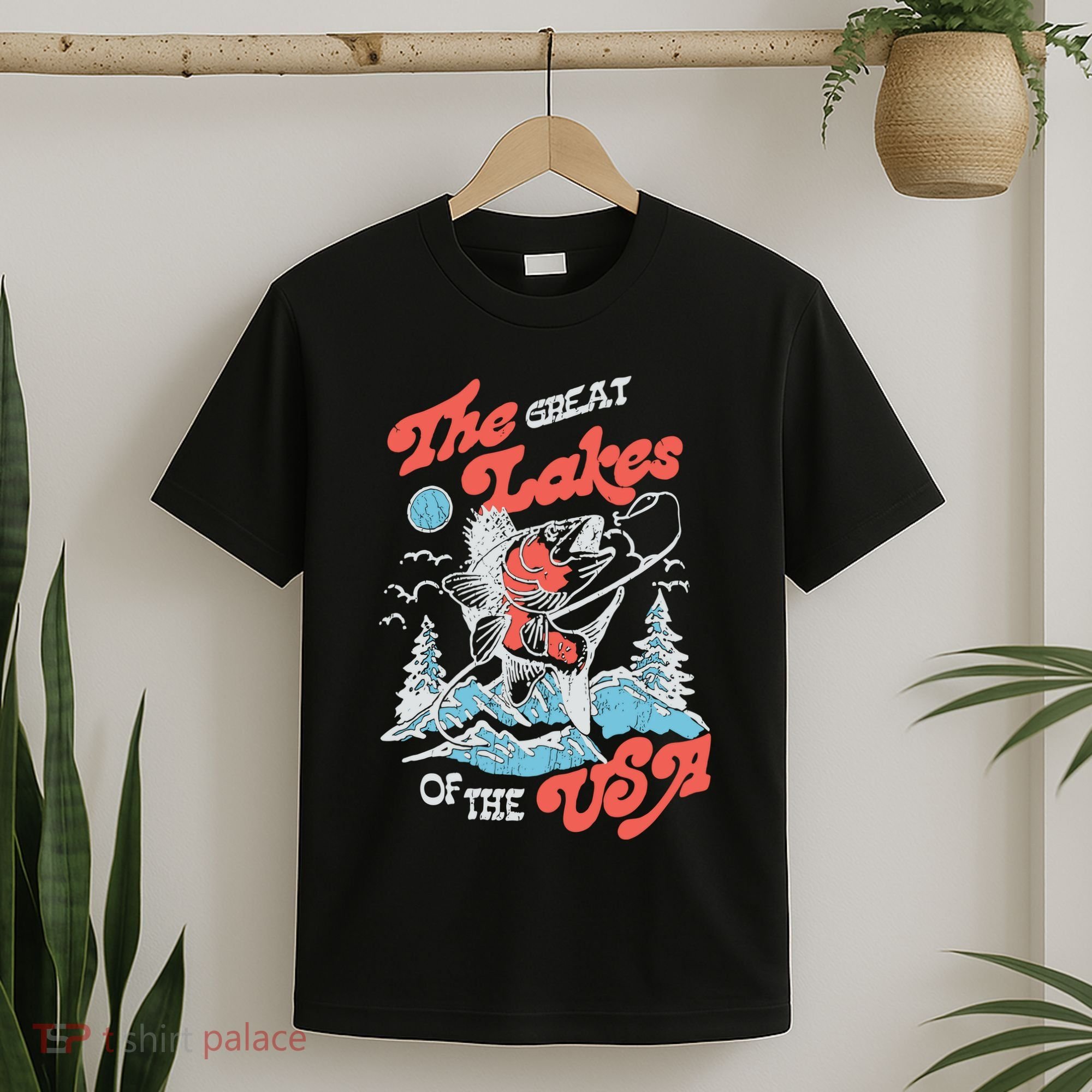 The Great Lakes Retro Inspired Graphic T-Shirt