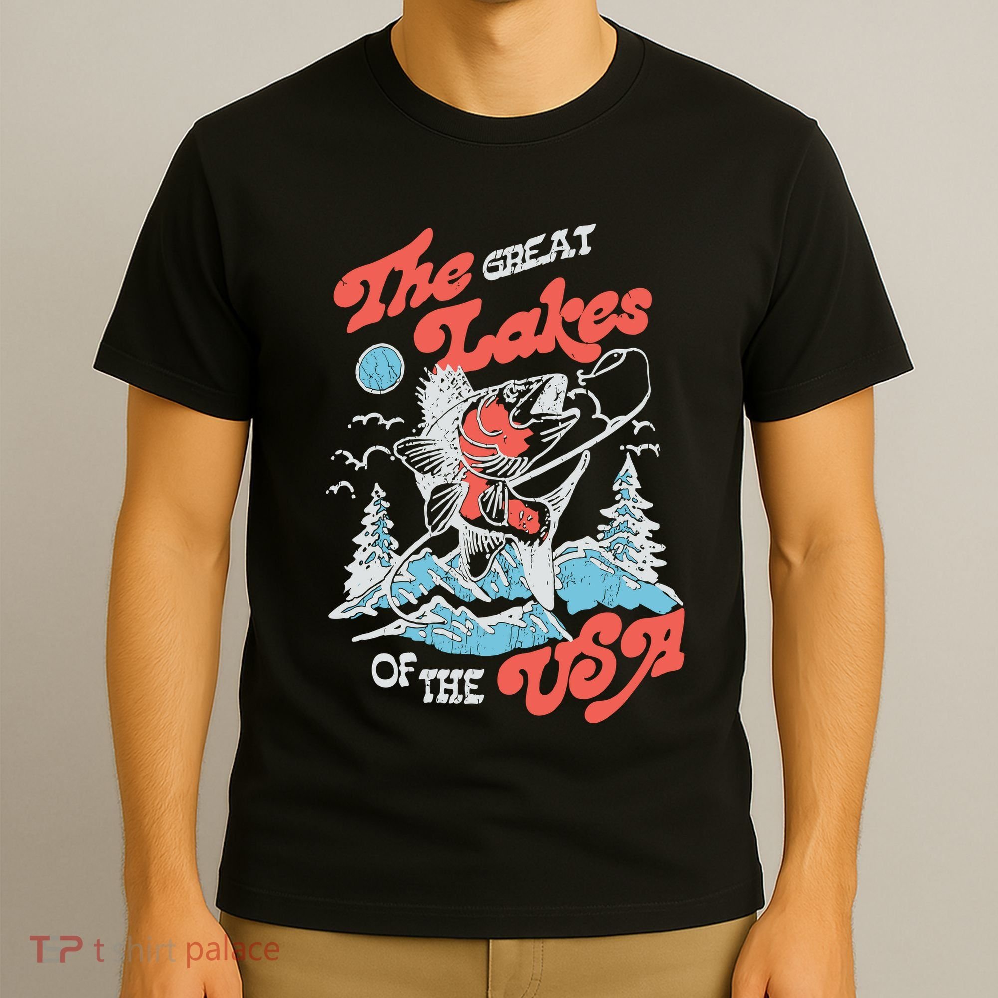 The Great Lakes Retro Inspired Graphic T-Shirt