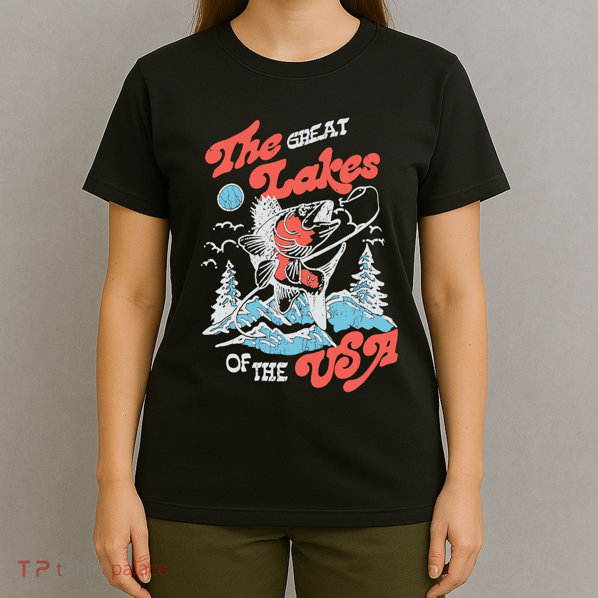The Great Lakes Retro Inspired Graphic T-Shirt