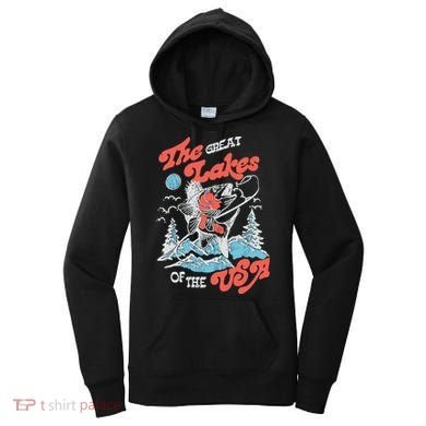The Great Lakes Retro Inspired Graphic Women's Hoodie
