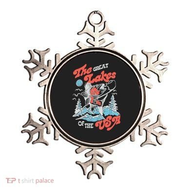 The Great Lakes Retro Inspired Graphic Ornament
