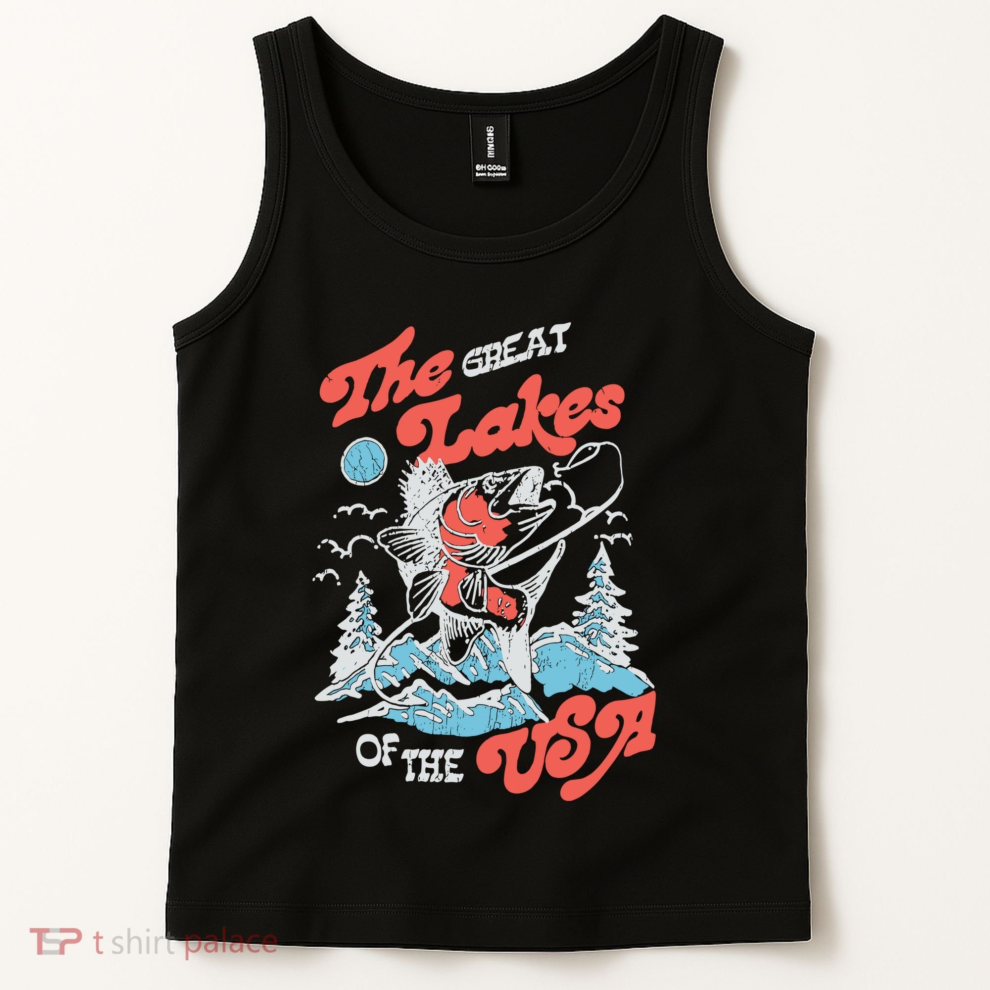 The Great Lakes Retro Inspired Graphic Tank Top
