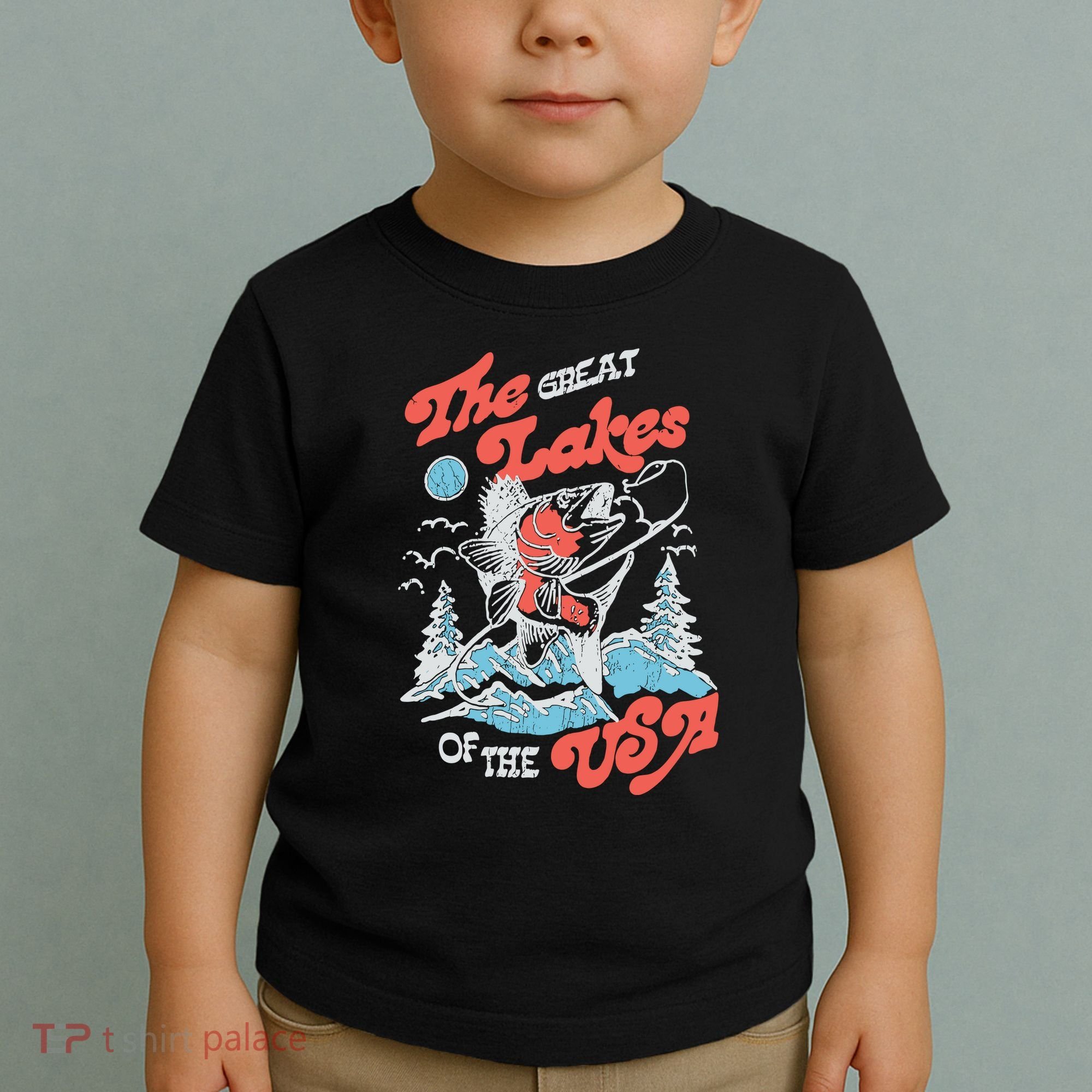 The Great Lakes Retro Inspired Graphic Toddler T-Shirt