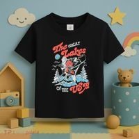 The Great Lakes Retro Inspired Graphic Toddler T-Shirt thumb 3