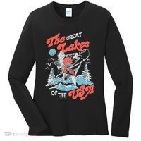 The Great Lakes Retro Inspired Graphic Women's Long Sleeve Shirt thumb 0