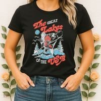 The Great Lakes Retro Inspired Graphic Women's T-Shirt thumb 2