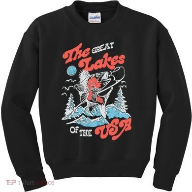 The Great Lakes Retro Inspired Graphic Kids Sweatshirt