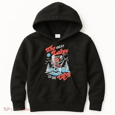 The Great Lakes Retro Inspired Graphic Kids Hoodie