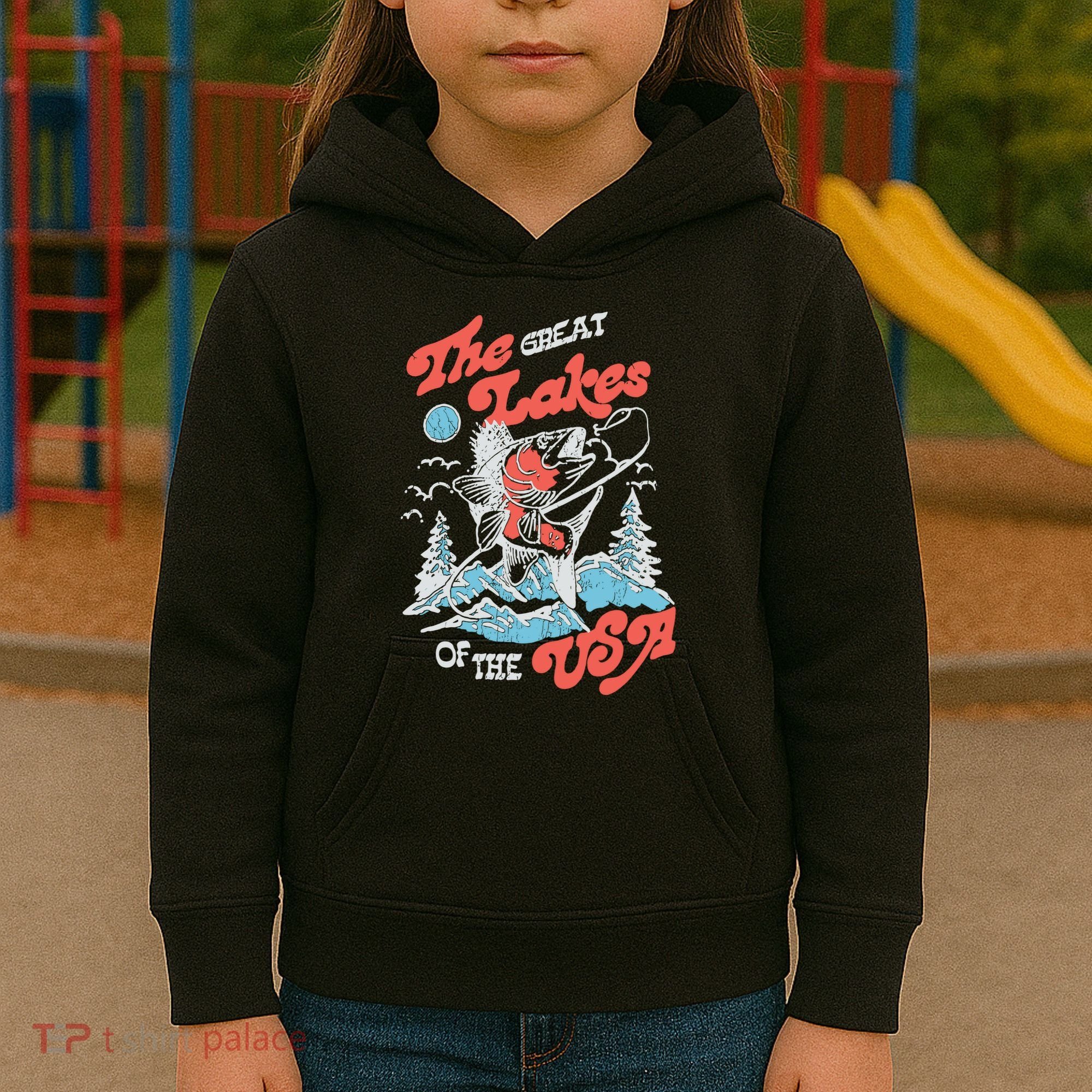 The Great Lakes Retro Inspired Graphic Kids Hoodie