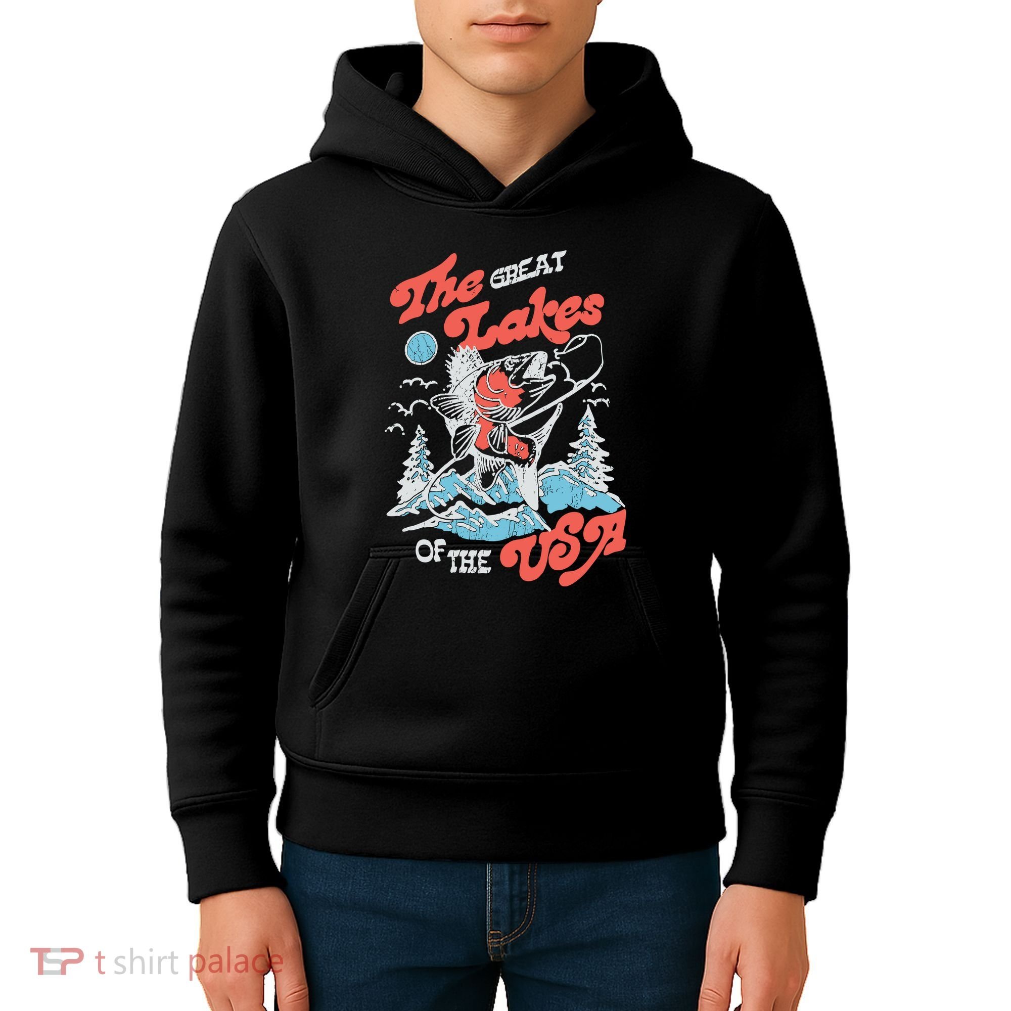 The Great Lakes Retro Inspired Graphic Kids Hoodie