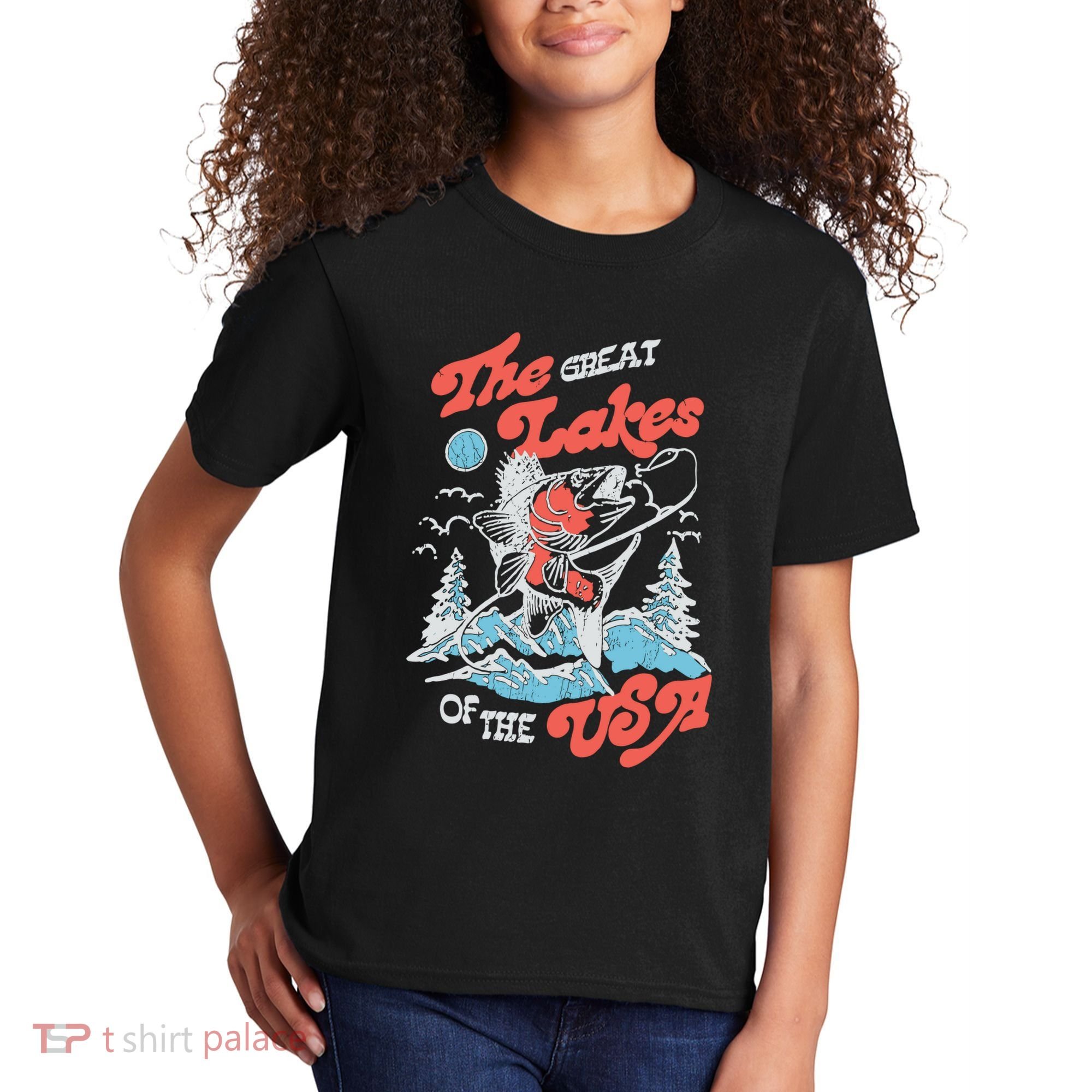 The Great Lakes Retro Inspired Graphic Kids T-Shirt