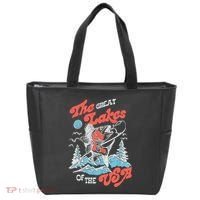 The Great Lakes Retro Inspired Graphic Tote Bag thumb 0