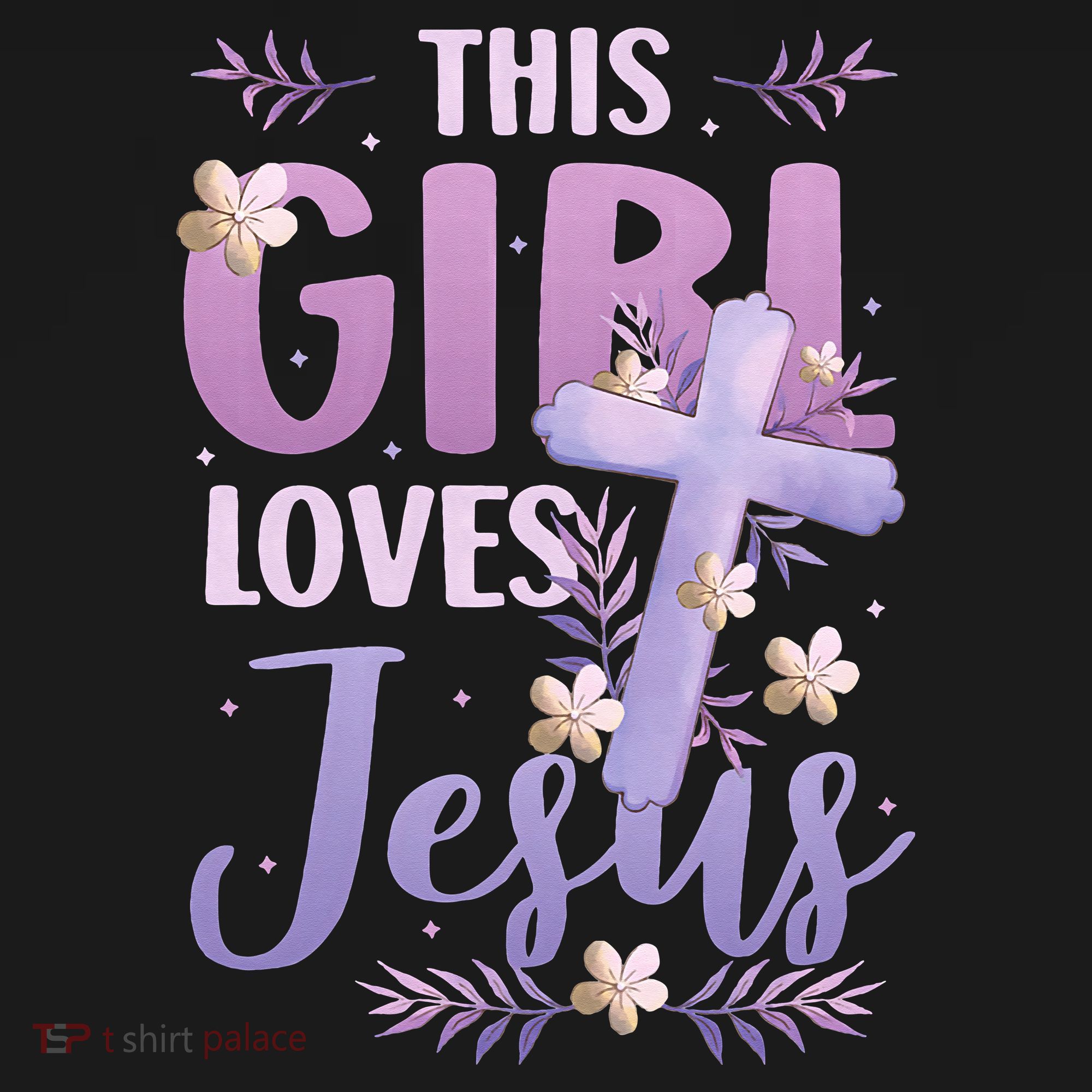 This Girl Loves Jesus Cute Christian Girl Jesus T-Shirt