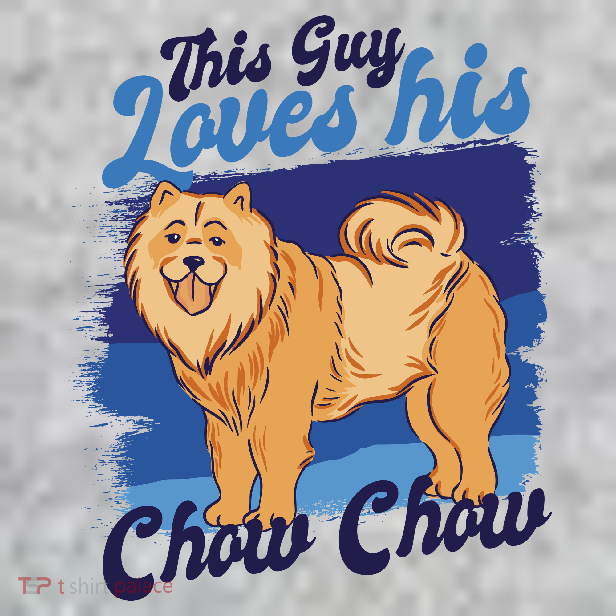 This Guy Loves His Chow Chow Dog Long Sleeve Shirt