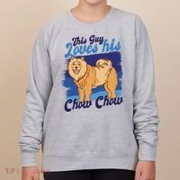 This Guy Loves His Chow Chow Dog Women's Sweatshirt thumb 0
