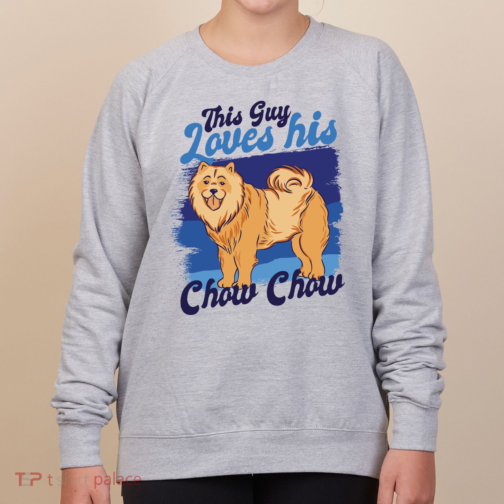 This Guy Loves His Chow Chow Dog Women's Sweatshirt