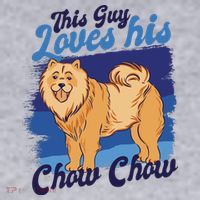 This Guy Loves His Chow Chow Dog Women's Sweatshirt thumb 2
