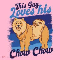 This Guy Loves His Chow Chow Dog Coaster thumb 2