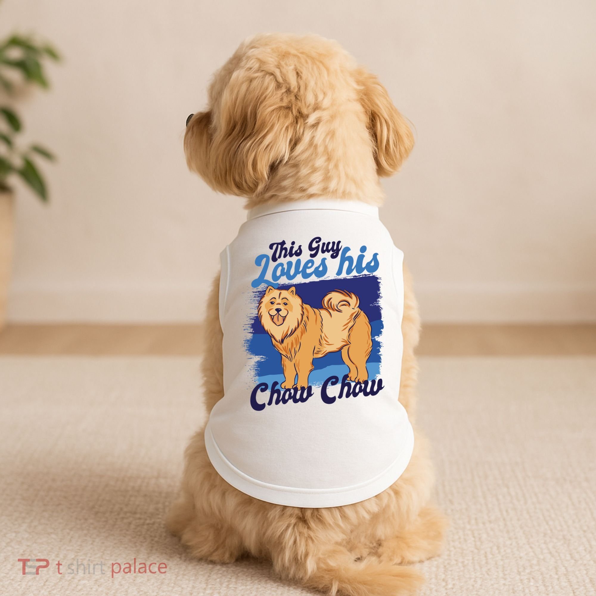 This Guy Loves His Chow Chow Dog Doggie Tank